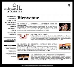 Site internet Chateau la Levrette