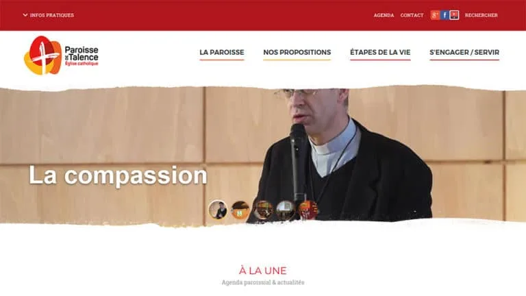 logo site paroisse talence