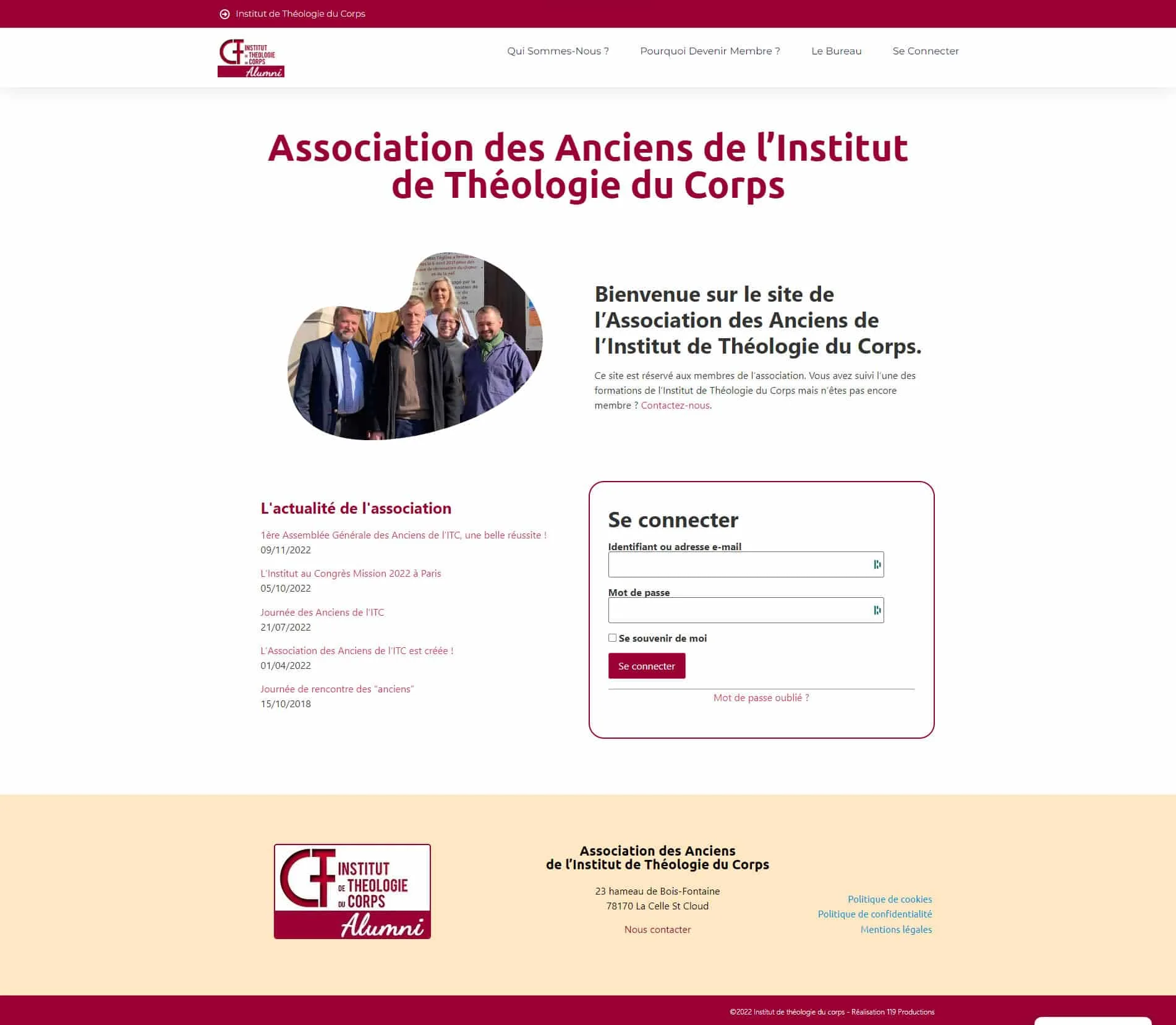 une site association des anciens de linstitut de theologie du corps 2022